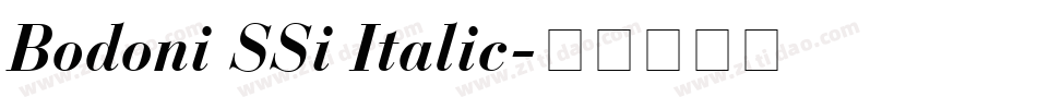 Bodoni SSi Italic字体转换